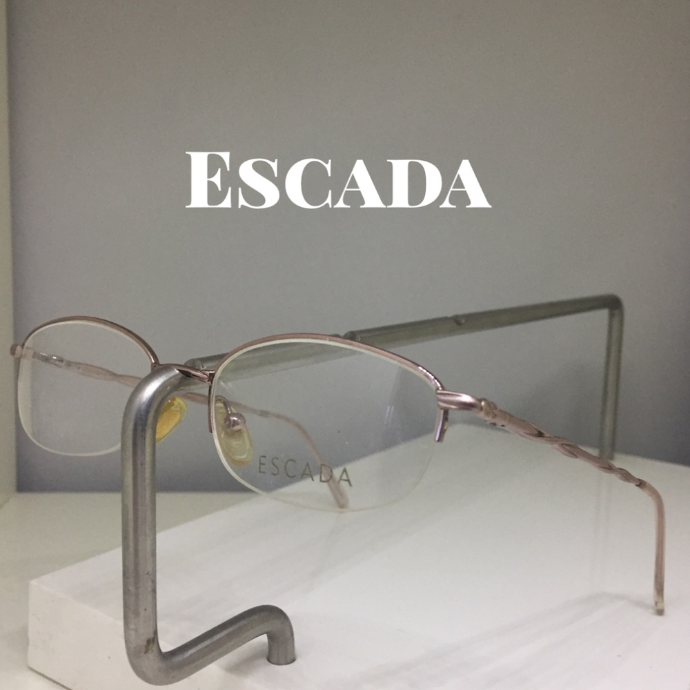 Escada Eyeglasses Frames. E 261. Rose Pink Metal
